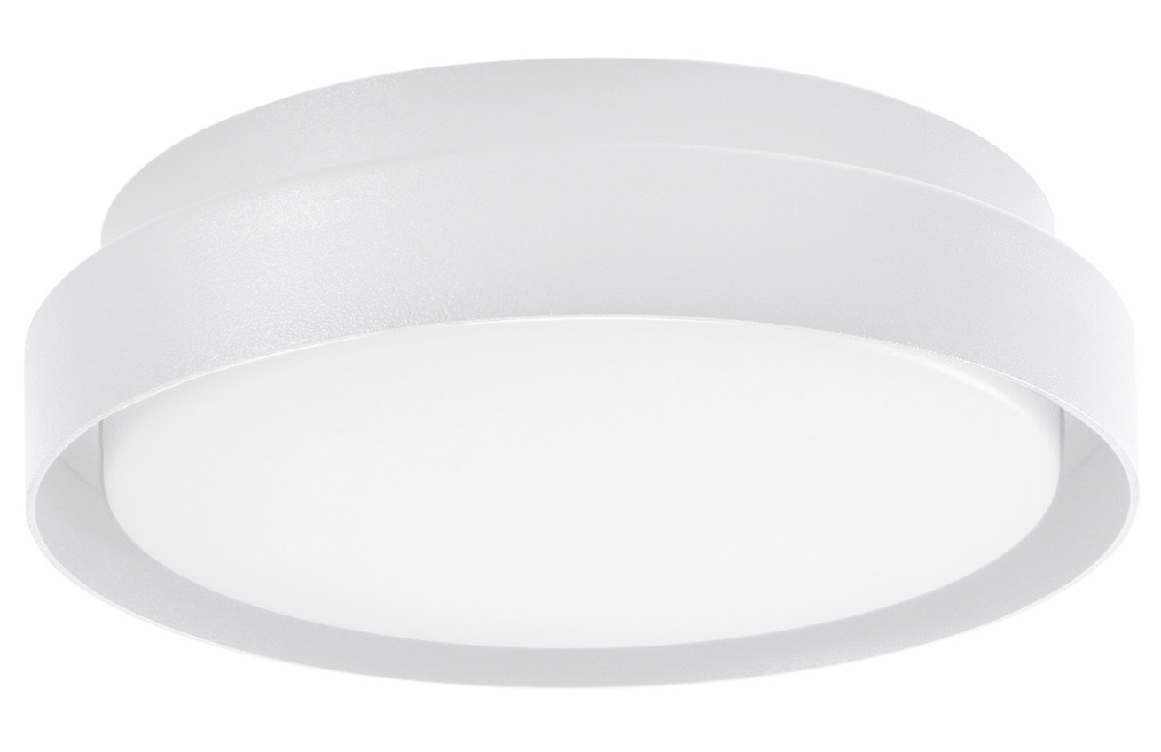 Bílé kovové venkovní stropní LED světlo Nova Luce Oliver 27 cm