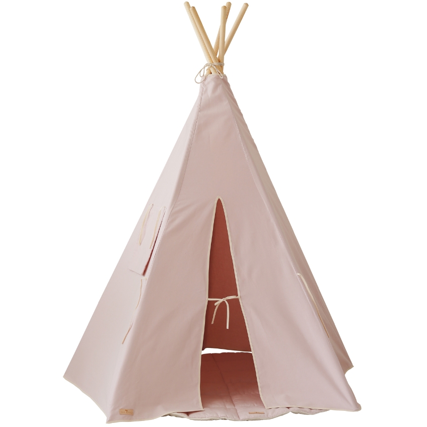 Moi Mili Růžový bavlněný teepee stan Navajo 170 x 130 cm