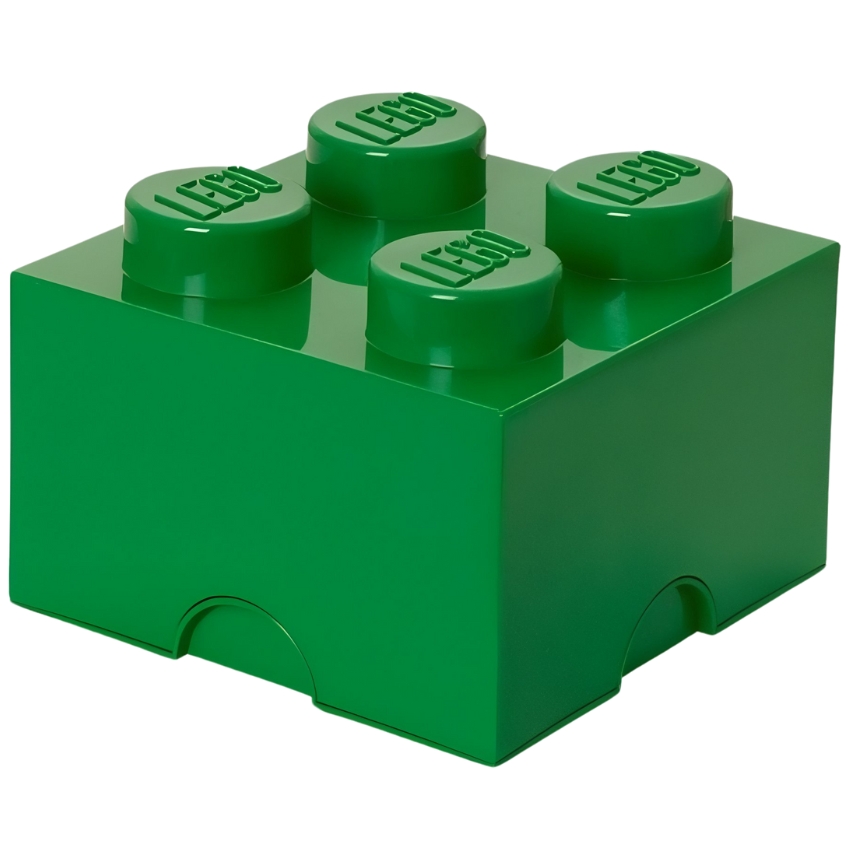 Tmavě zelený úložný box LEGO® Smart 25 x 25 cm